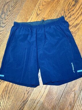 Brooks Run Happy Men's Dark Blue Athletic Running Shorts